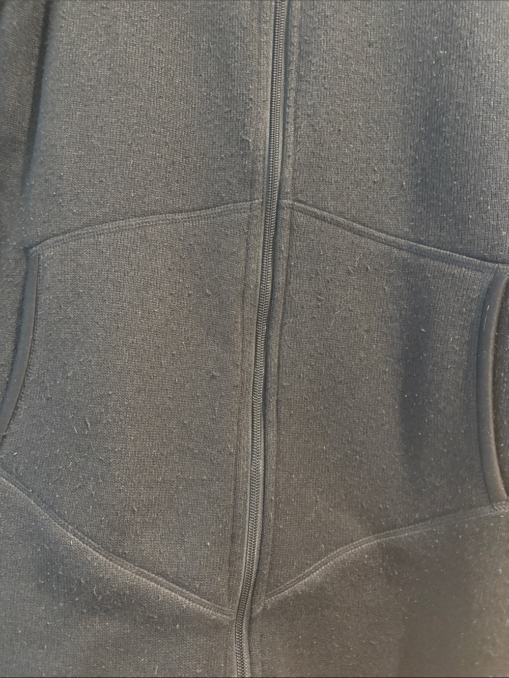 Patagonia Black Full-Length Zip Fleece Jacket - Picture 2 of 2
